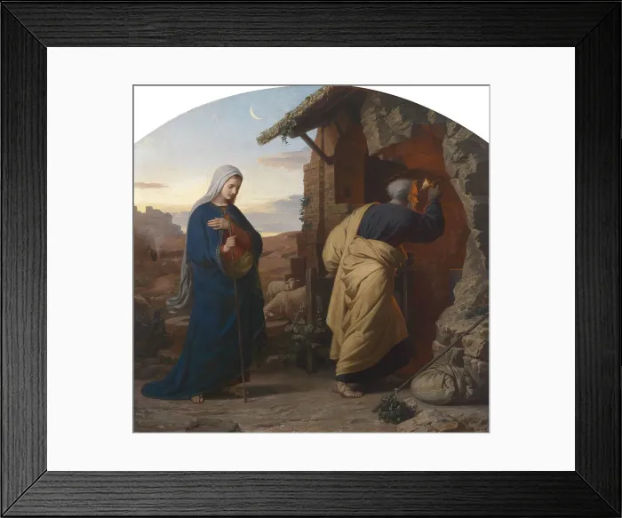 Framed Print : On the Eve of the Birth of Christ, 1869. Creator: Rieser, Michael (1828-1905) Framed Print : On the Eve of the Birth of Christ, 1869. Creator: Rieser, Michael (1828-1905)