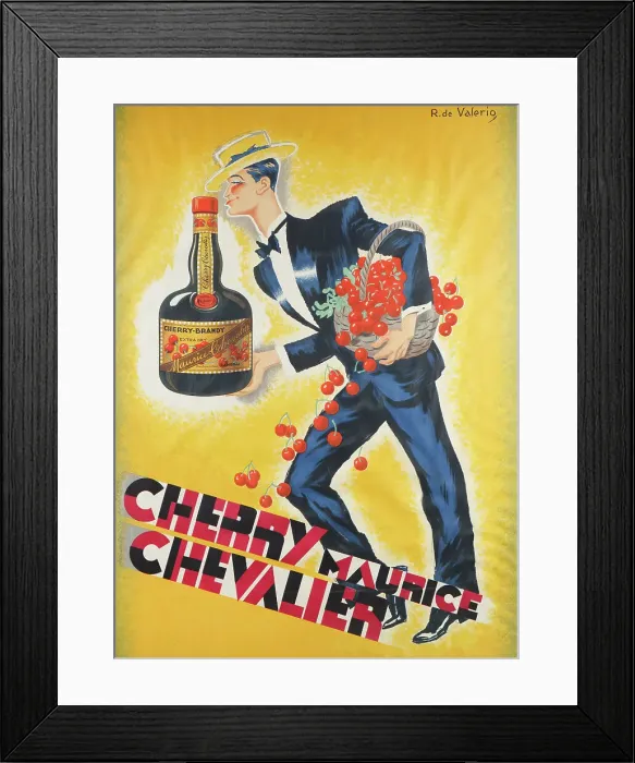 Framed Print : Cherry Maurice Chevalier, c. 1930. Creator: Valerio, Roger de (1886-1951) Framed Print : Cherry Maurice Chevalier, c. 1930. Creator: Valerio, Roger de (1886-1951)