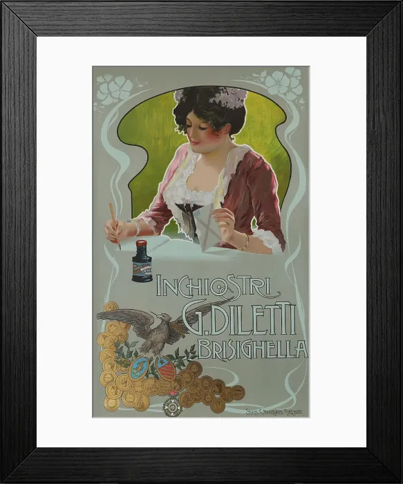 Framed Print : Inchiostri G.Diletti Brisighella, c. 1900-1910. Creator: Anonymous