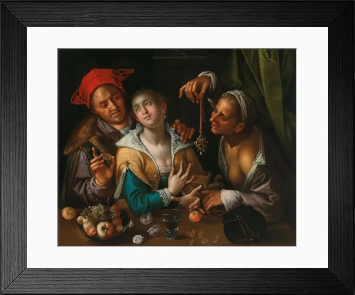 Framed Print : Love to sell, 1623. Creator: Gertner, Christoph (1575 / 80-after 1623) Framed Print : Love to sell, 1623. Creator: Gertner, Christoph (1575 / 80-after 1623)