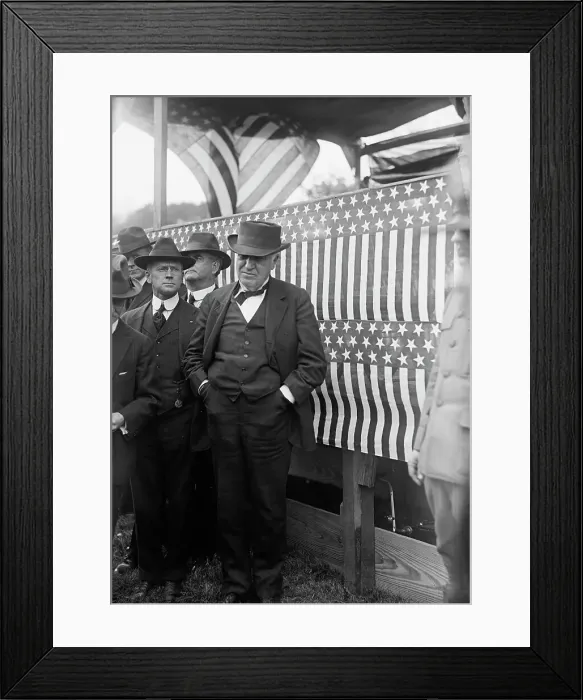 Framed Print : Thomas A. Edison, 1916. Creator: Harris & Ewing. Thomas A. Edison, 1916. Creator: Harris & Ewing Framed Print : Thomas A. Edison, 1916. Creator: Harris & Ewing. Thomas A. Edison, 1916. Creator: Harris & Ewing