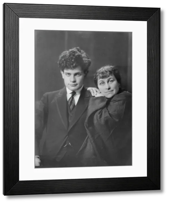 Framed Print : Mr. Tosha [sic] Seidel and an unidentified woman, portrait photograph, 1918 May 13. Creator: Arnold Genthe