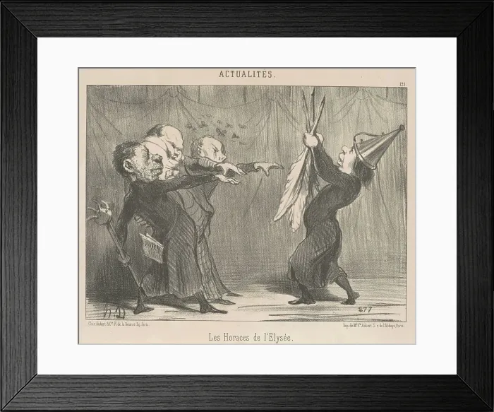 Framed Print : L'empereur soulouque... 19th century. Creator: Honore Daumier Framed Print : L'empereur soulouque... 19th century. Creator: Honore Daumier