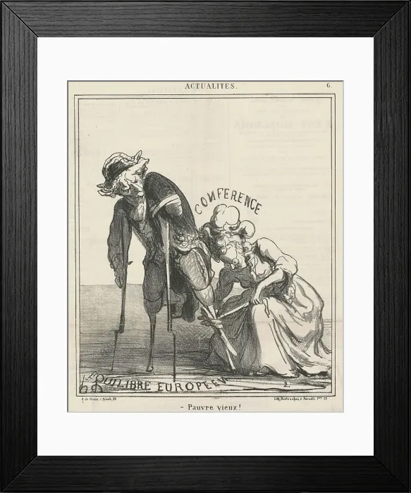 Framed Print : Pauvre vieux, 19th century. Creator: Honore Daumier Framed Print : Pauvre vieux, 19th century. Creator: Honore Daumier