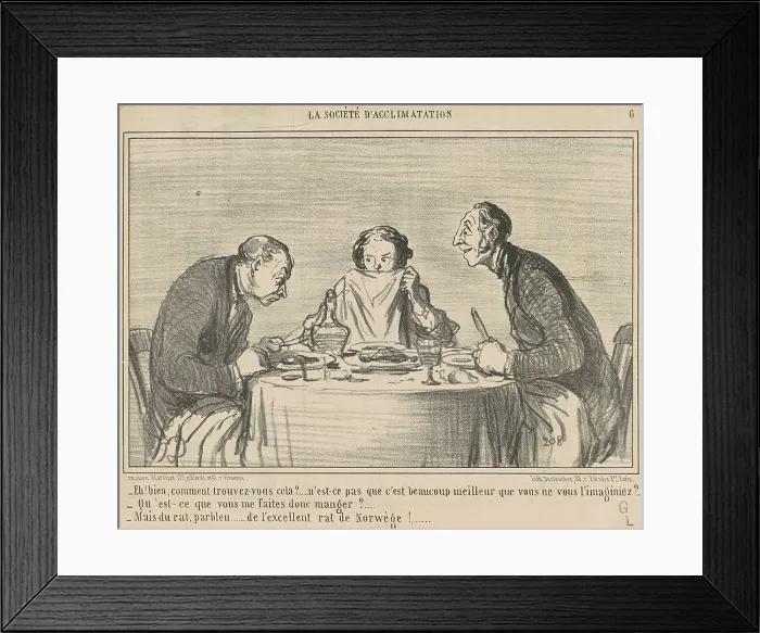Framed Print : Eh! Bien, comment trouvez-vous cela?, 19th century. Creator: Honore Daumier Framed Print : Eh! Bien, comment trouvez-vous cela?, 19th century. Creator: Honore Daumier