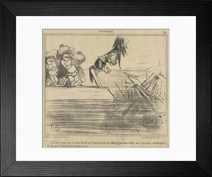 Framed Print : Il faut avouer que je viens d'avoir une... 19th century. Creator: Honore Daumier Framed Print : Il faut avouer que je viens d'avoir une... 19th century. Creator: Honore Daumier
