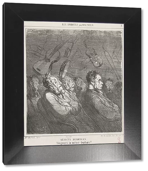 Séances musicales, 19th century. Creator: Honore Daumier
