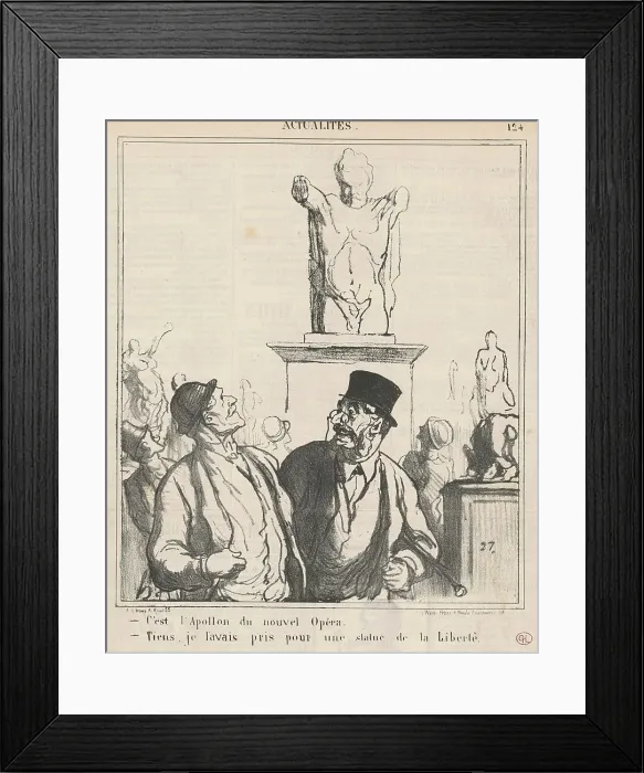 Framed Print : C'est l'apollon du nouvel opéra, 19th century. Creator: Honore Daumier Framed Print : C'est l'apollon du nouvel opéra, 19th century. Creator: Honore Daumier