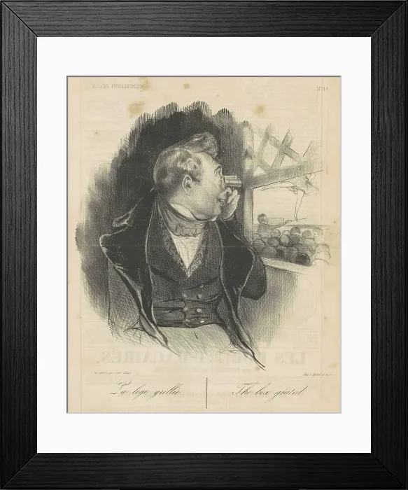 Framed Print : La loge grillée, 19th century. Creator: Honore Daumier Framed Print : La loge grillée, 19th century. Creator: Honore Daumier