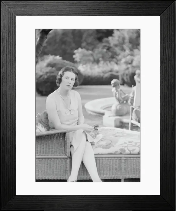 Framed Print : Moseley, F.S. Mrs. seated outdoors, 1931 June 14. Creator: Arnold Genthe Framed Print : Moseley, F.S. Mrs. seated outdoors, 1931 June 14. Creator: Arnold Genthe
