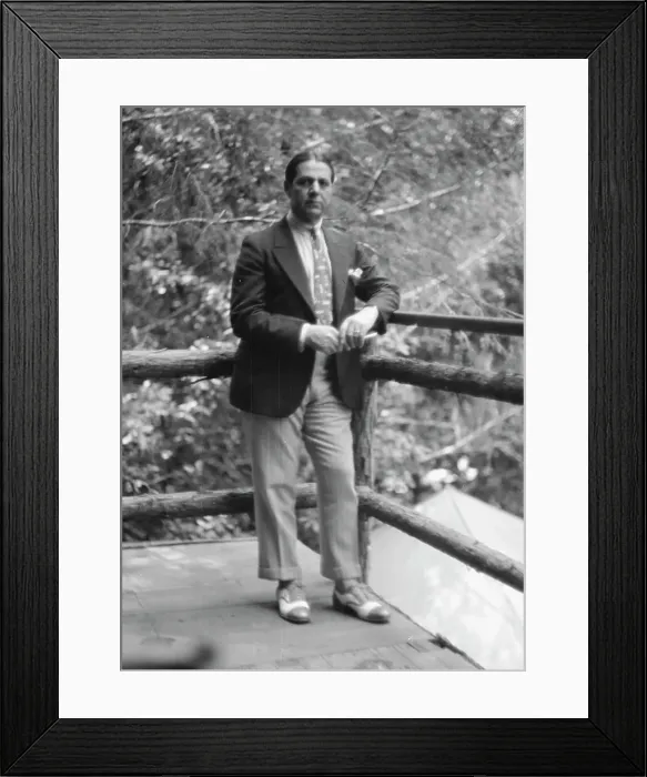 Framed Print : Patigian, Haig, Mr. standing outdoors, 1927 Creator: Arnold Genthe Framed Print : Patigian, Haig, Mr. standing outdoors, 1927 Creator: Arnold Genthe