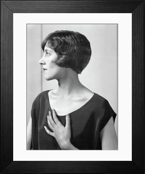 Framed Print : Ray, Caroll, Miss, portrait photograph, 1923 Nov. 3. Creator: Arnold Genthe