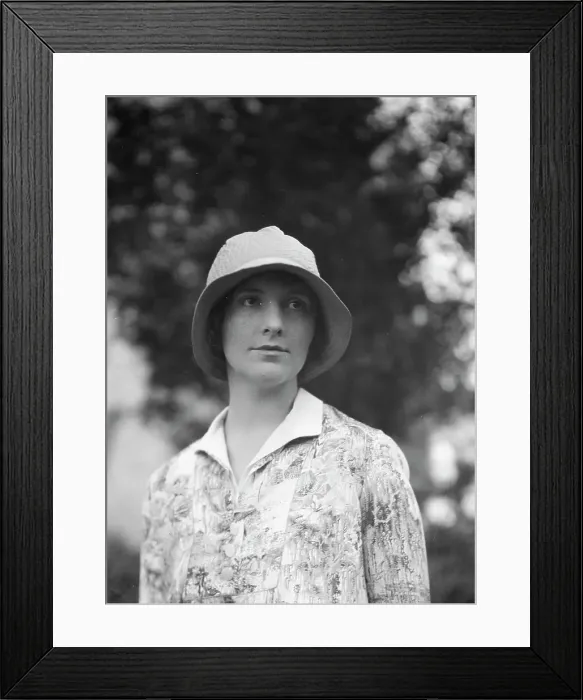 Framed Print : Ross, June, Mrs. standing outdoors, 1929 June. Creator: Arnold Genthe Framed Print : Ross, June, Mrs. standing outdoors, 1929 June. Creator: Arnold Genthe