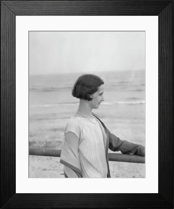 Framed Print : Rothbart, Anna, Miss, at the beach, between 1920 and 1935. Creator: Arnold Genthe Framed Print : Rothbart, Anna, Miss, at the beach, between 1920 and 1935. Creator: Arnold Genthe