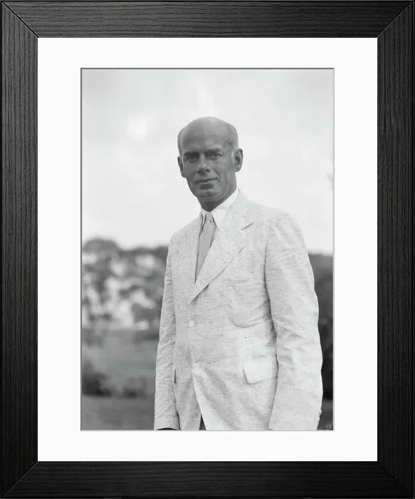 Framed Print : Sexton, Mr. standing outdoors, 1932 July 10. Creator: Arnold Genthe Framed Print : Sexton, Mr. standing outdoors, 1932 July 10. Creator: Arnold Genthe