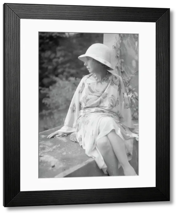 Framed Print : Stettheimer, Florine, Miss, seated outdoors, 1931 Aug. 19. Creator: Arnold Genthe Framed Print : Stettheimer, Florine, Miss, seated outdoors, 1931 Aug. 19. Creator: Arnold Genthe