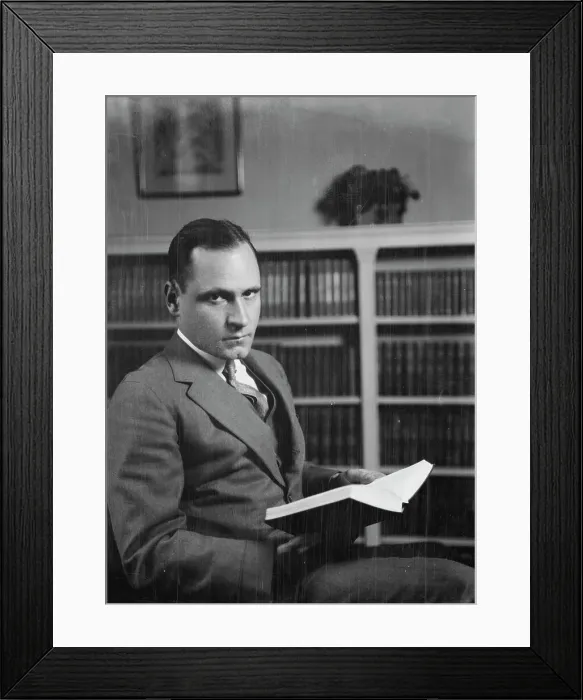 Framed Print : Tompkins, B.A. Mr. portrait photograph, 1925 Apr. Creator: Arnold Genthe Framed Print : Tompkins, B.A. Mr. portrait photograph, 1925 Apr. Creator: Arnold Genthe