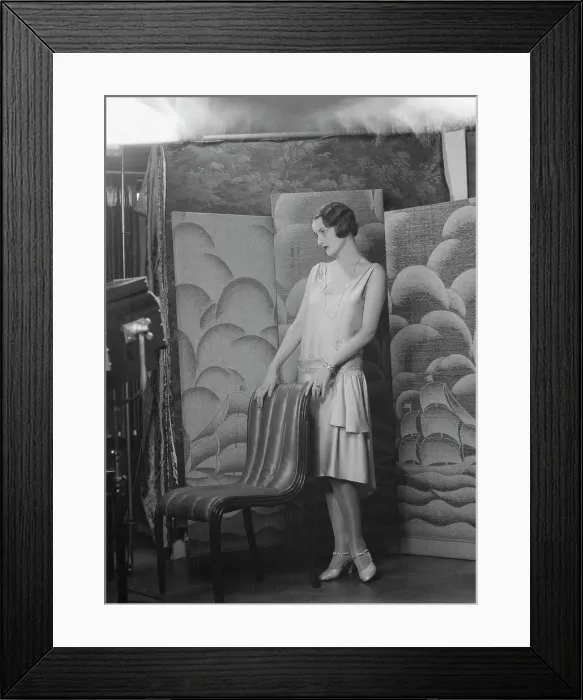 Framed Print : Vogue fashion photographs with model Gurta Andre, 1928 Apr. 25. Creator: Arnold Genthe Framed Print : Vogue fashion photographs with model Gurta Andre, 1928 Apr. 25. Creator: Arnold Genthe