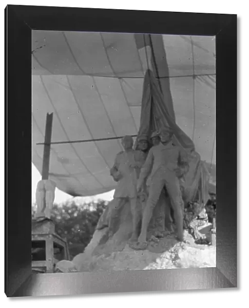 Sculpture by Mr. Gutzon Borglum, between 1915 and 1917. Creator: Arnold Genthe