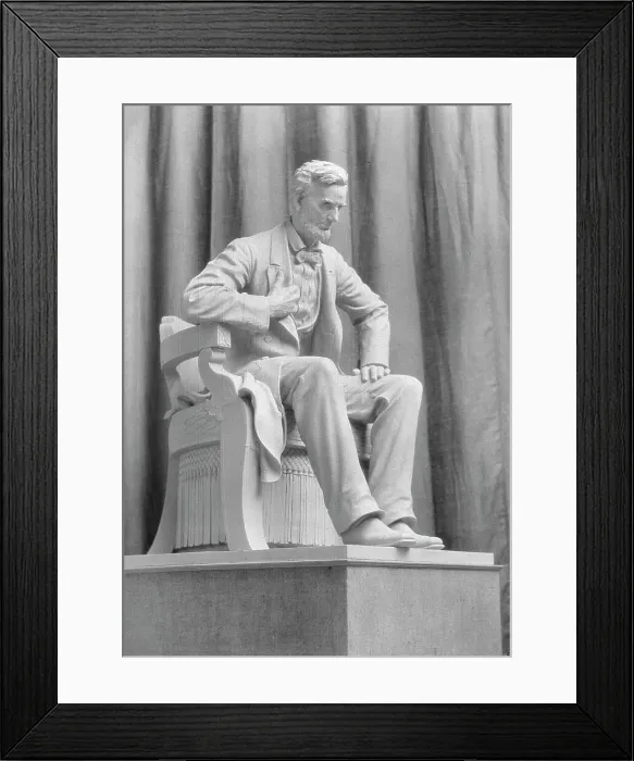 Framed Print : Sculpture of Abraham Lincoln by Mr. Haig Patigian, 1927 Creator: Arnold Genthe Framed Print : Sculpture of Abraham Lincoln by Mr. Haig Patigian, 1927 Creator: Arnold Genthe