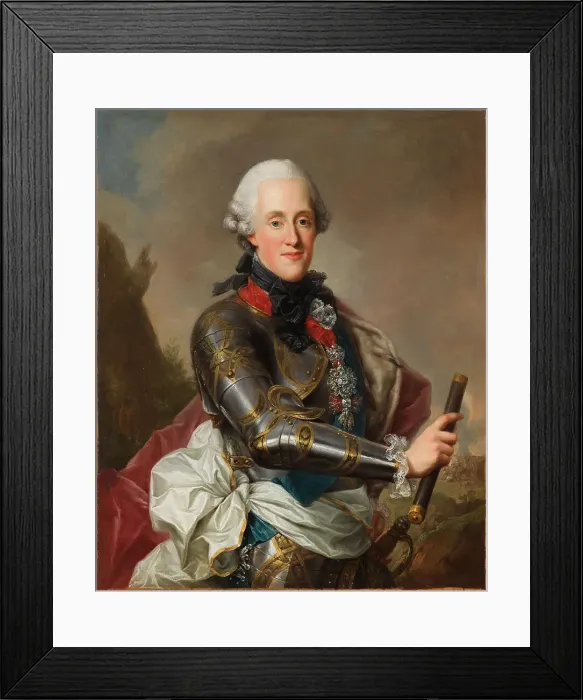 Framed Print : Portrait of Prince Albert Casimir of Saxony, Duke of Teschen (1738-1822). Creator: Bacciarelli, Marcello (1731-1818) Framed Print : Portrait of Prince Albert Casimir of Saxony, Duke of Teschen (1738-1822). Creator: Bacciarelli, Marcello (1731-1818)