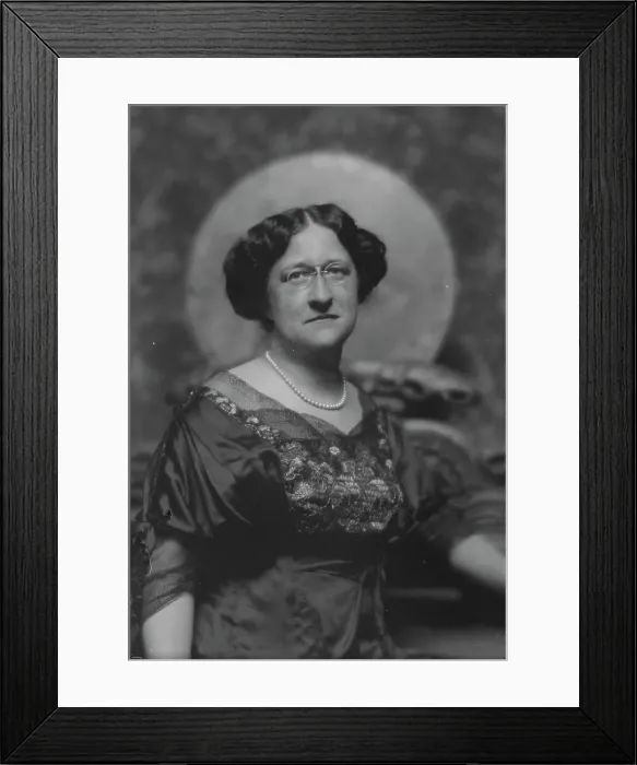Framed Print : Adams, Evangeline S. portrait photograph, 1912 Apr. 29. Creator: Arnold Genthe Framed Print : Adams, Evangeline S. portrait photograph, 1912 Apr. 29. Creator: Arnold Genthe