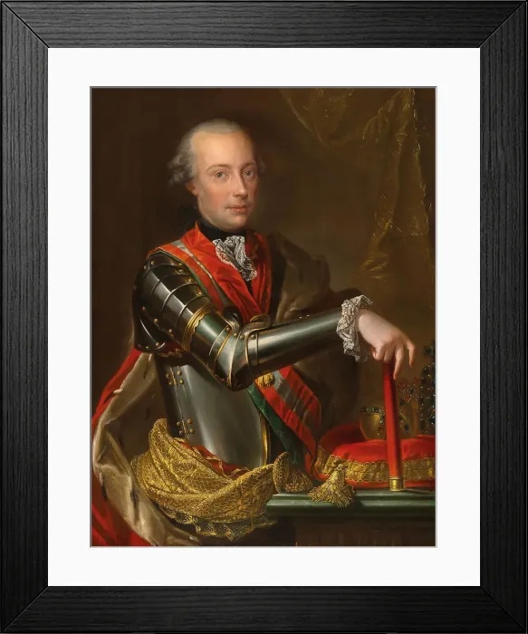 Framed Print : Portrait of Leopold II, Holy Roman Emperor (1747-1792). Creator: Hickel, Anton (1745-1798) Framed Print : Portrait of Leopold II, Holy Roman Emperor (1747-1792). Creator: Hickel, Anton (1745-1798)