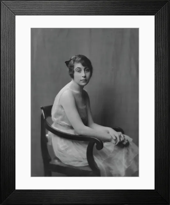 Framed Print : Adler, E. Miss, portrait photograph, 1917 May 26. Creator: Arnold Genthe Framed Print : Adler, E. Miss, portrait photograph, 1917 May 26. Creator: Arnold Genthe