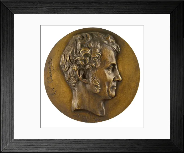 Framed Print : Portrait of the composer Luigi Cherubini (1760-1842), c. 1840. Creator: David d'Angers, Pierre-Jean (1788-1856) Framed Print : Portrait of the composer Luigi Cherubini (1760-1842), c. 1840. Creator: David d'Angers, Pierre-Jean (1788-1856)