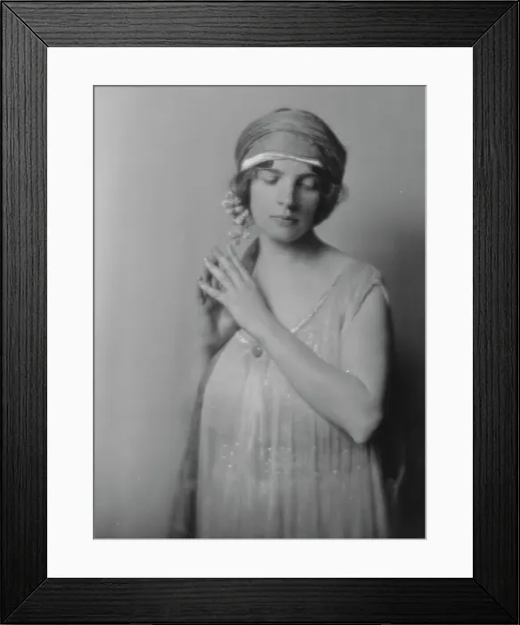 Framed Print : Allan, Maud, Miss, portrait photograph, 1916 Nov. 23. Creator: Arnold Genthe Framed Print : Allan, Maud, Miss, portrait photograph, 1916 Nov. 23. Creator: Arnold Genthe