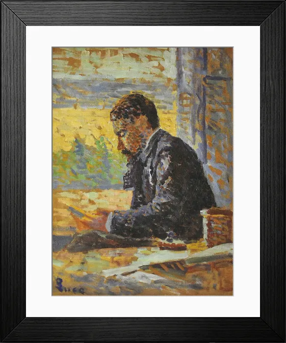 Framed Print : Portrait of Georges Tardif (1864-1933), c. 1890. Creator: Luce, Maximilien (1858-1941) Framed Print : Portrait of Georges Tardif (1864-1933), c. 1890. Creator: Luce, Maximilien (1858-1941)