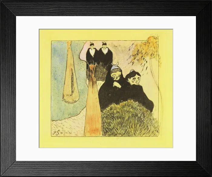 Framed Print : Les vieilles filles à Arles, 1889. Creator: Gauguin, Paul Eugéne Henri (1848-1903) Framed Print : Les vieilles filles à Arles, 1889. Creator: Gauguin, Paul Eugéne Henri (1848-1903)