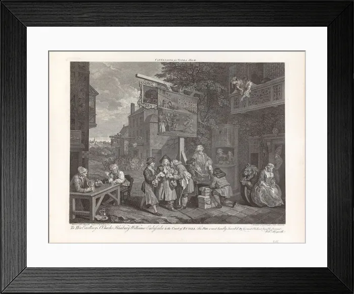 Framed Print : Four Prints of an Election: Canvassing for Votes, Plate II, 1758. Creator: Hogarth, William (1697-1764) Framed Print : Four Prints of an Election: Canvassing for Votes, Plate II, 1758. Creator: Hogarth, William (1697-1764)