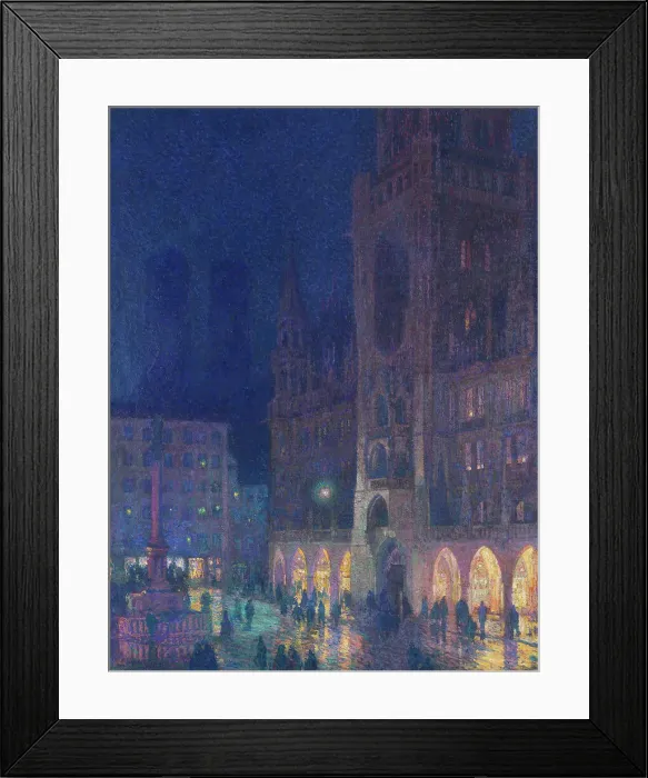 Framed Print : Munich, Marienplatz, 1908. Creator: Palmié, Charles Johann (1863-1911) Framed Print : Munich, Marienplatz, 1908. Creator: Palmié, Charles Johann (1863-1911)