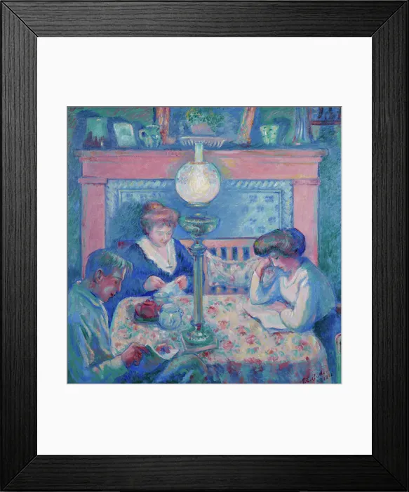 Framed Print : Interior After Dinner, 1911. Creator: Butler, Theodore Earl (1860-1936) Framed Print : Interior After Dinner, 1911. Creator: Butler, Theodore Earl (1860-1936)