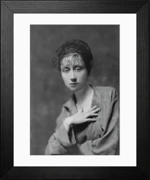 Framed Print : Angle, F. Miss, portrait photograph, 1916 Apr. 28. Creator: Arnold Genthe Framed Print : Angle, F. Miss, portrait photograph, 1916 Apr. 28. Creator: Arnold Genthe