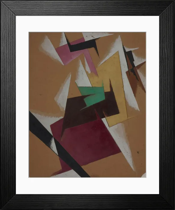 Framed Print : Composition, 1921. Creator: Popova, Lyubov Sergeyevna (1889-1924) Framed Print : Composition, 1921. Creator: Popova, Lyubov Sergeyevna (1889-1924)