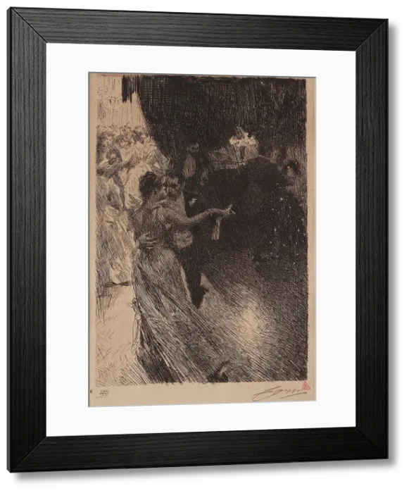 Framed Print : The Waltz, 1891. Creator: Zorn, Anders Leonard (1860-1920) Framed Print : The Waltz, 1891. Creator: Zorn, Anders Leonard (1860-1920)