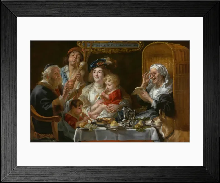 Framed Print : As the Old Sing, So Pipe the Young, 1638. Creator: Jordaens, Jacob (1593-1678) Framed Print : As the Old Sing, So Pipe the Young, 1638. Creator: Jordaens, Jacob (1593-1678)