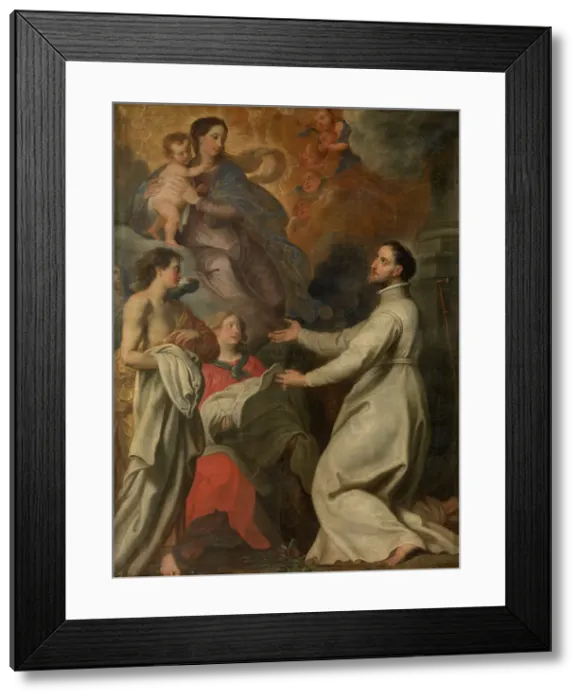 Framed Print : Saint Norbert Receives the Garment of his Order. Creator: Seghers, Gerard (1591-1651) Framed Print : Saint Norbert Receives the Garment of his Order. Creator: Seghers, Gerard (1591-1651)