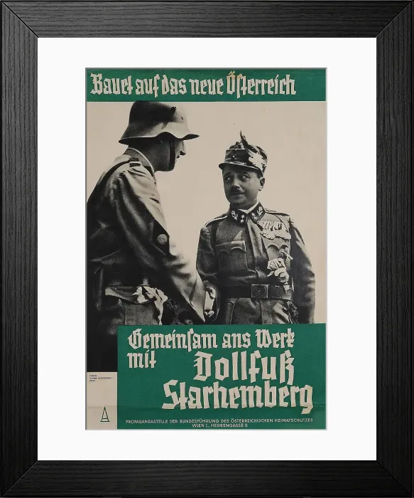 Framed Print : Build on the new Austria, Early 1930s. Creator: Anonymous Framed Print : Build on the new Austria, Early 1930s. Creator: Anonymous