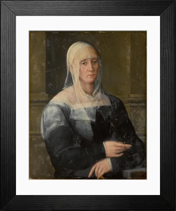 Framed Print : Portrait of a lady (Portrait of Vittoria Colonna), Early 1550s. Creator: Foschi, Pier Francesco di Jacopo (1502-1567) Framed Print : Portrait of a lady (Portrait of Vittoria Colonna), Early 1550s. Creator: Foschi, Pier Francesco di Jacopo (1502-1567)