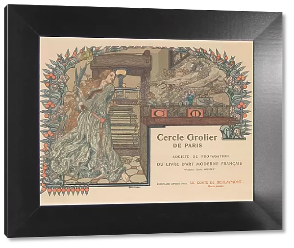 Cercle Grolier de Paris, 1903. Creator: Schwabe, Carlos (1866-1926)