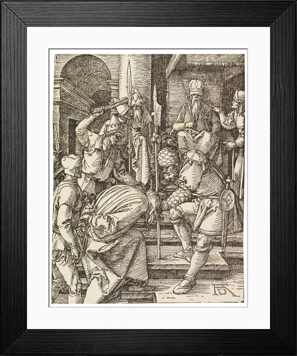 Framed Print : Christ before Annas, 1508-1509. Creator: Dürer, Albrecht (1471-1528) Framed Print : Christ before Annas, 1508-1509. Creator: Dürer, Albrecht (1471-1528)