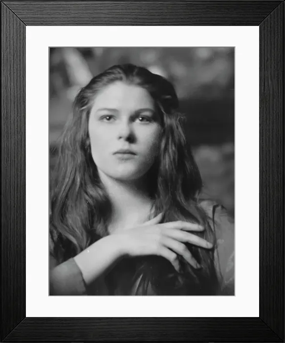 Framed Print : Baldwin, A. Miss, portrait photograph, 1916 or 1917. Creator: Arnold Genthe Framed Print : Baldwin, A. Miss, portrait photograph, 1916 or 1917. Creator: Arnold Genthe
