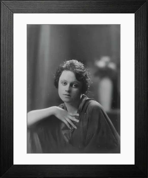 Framed Print : Ballard, G. Miss, portrait photograph, 1917 Sept. 20. Creator: Arnold Genthe