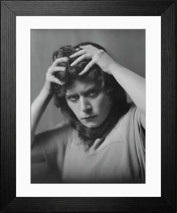 Framed Print : Bara, Theda, Miss, portrait photograph, 1916 Nov. 11. Creator: Arnold Genthe Framed Print : Bara, Theda, Miss, portrait photograph, 1916 Nov. 11. Creator: Arnold Genthe