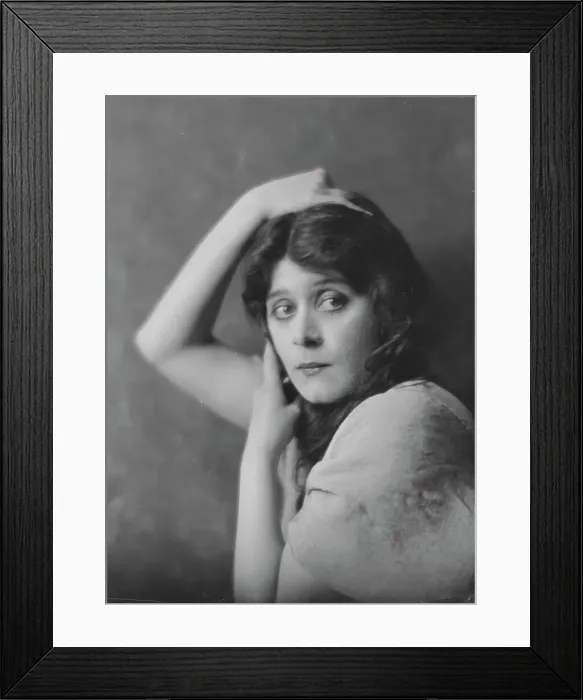Framed Print : Bara, Theda, Miss, portrait photograph, 1916 Nov. 11. Creator: Arnold Genthe Framed Print : Bara, Theda, Miss, portrait photograph, 1916 Nov. 11. Creator: Arnold Genthe