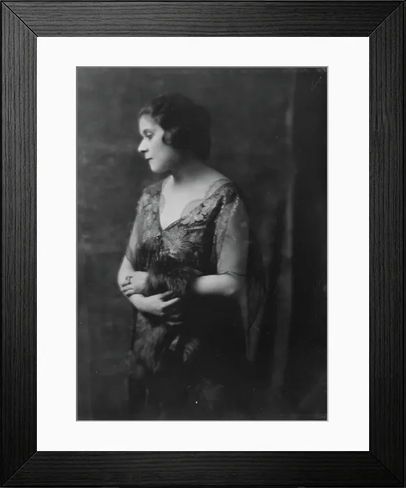 Framed Print : Bara, Theda, Miss, portrait photograph, 1916 Nov. 11. Creator: Arnold Genthe Framed Print : Bara, Theda, Miss, portrait photograph, 1916 Nov. 11. Creator: Arnold Genthe