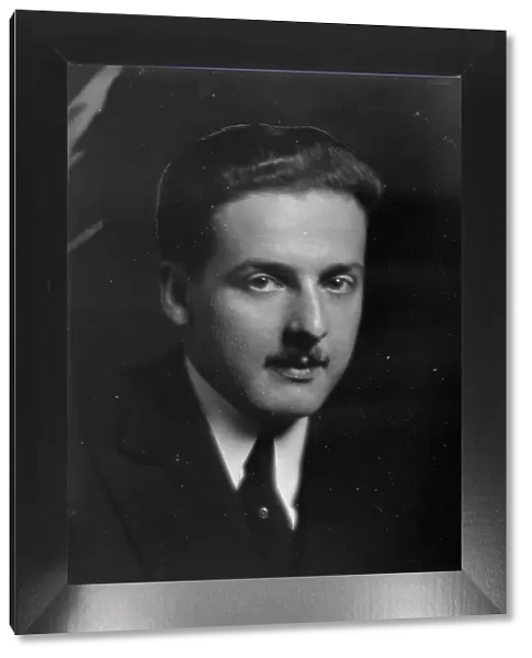 Baumgarten, Mr. portrait photograph, 1917 Nov. 5. Creator: Arnold Genthe